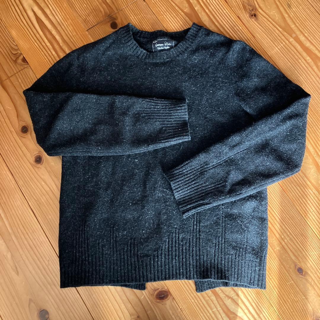 ナンバーナイングレーニット　レースアップ ナンバーナイングレーニット レースアップ