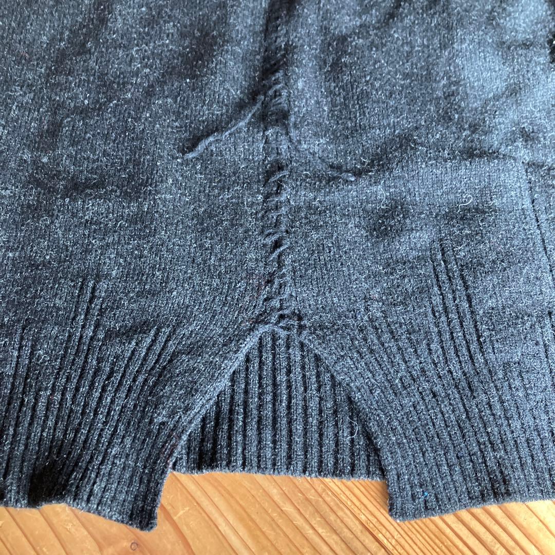 ナンバーナイングレーニット レースアップ