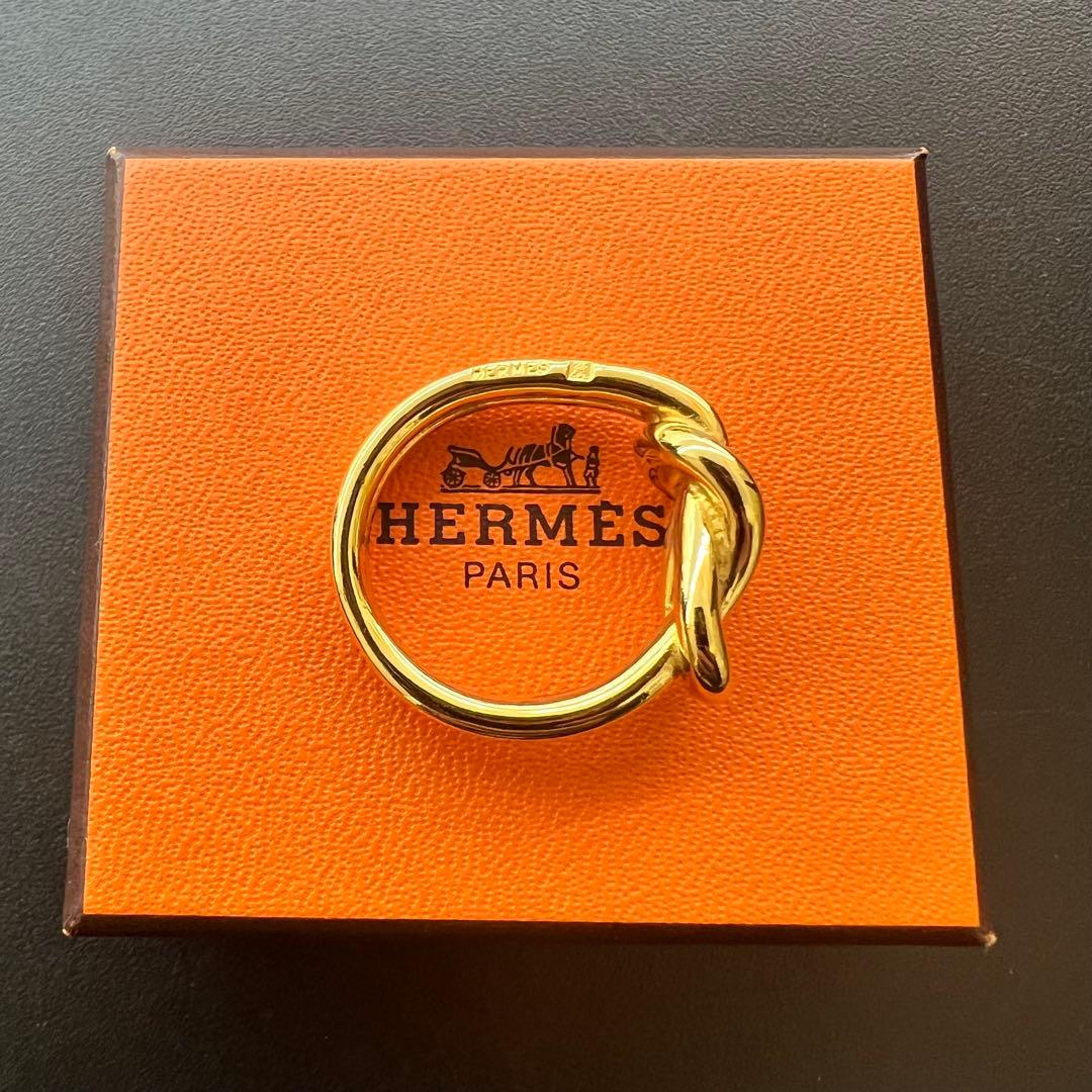 HERMES エルメス スカーフリング ゴールド HERMES エルメス スカーフリング カレ90用 レガート(レガット