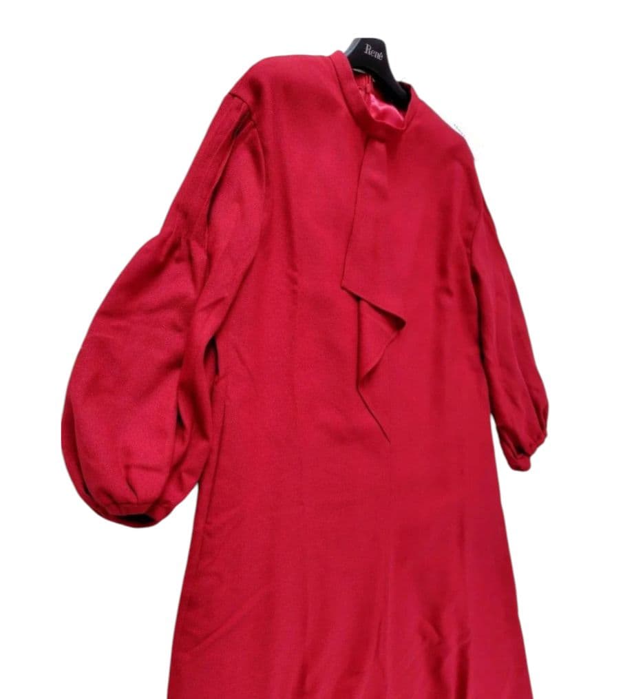 りんだママ様】24FW新品 ベーシックアムンゼンワンピース レッド 38