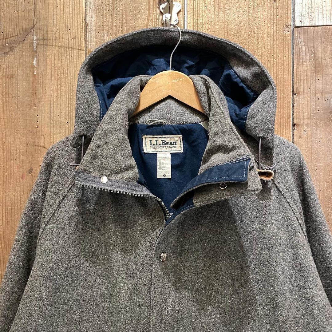 【L】70s USA製 L.L.Bean ウール マウンテンパーカー ジャケット