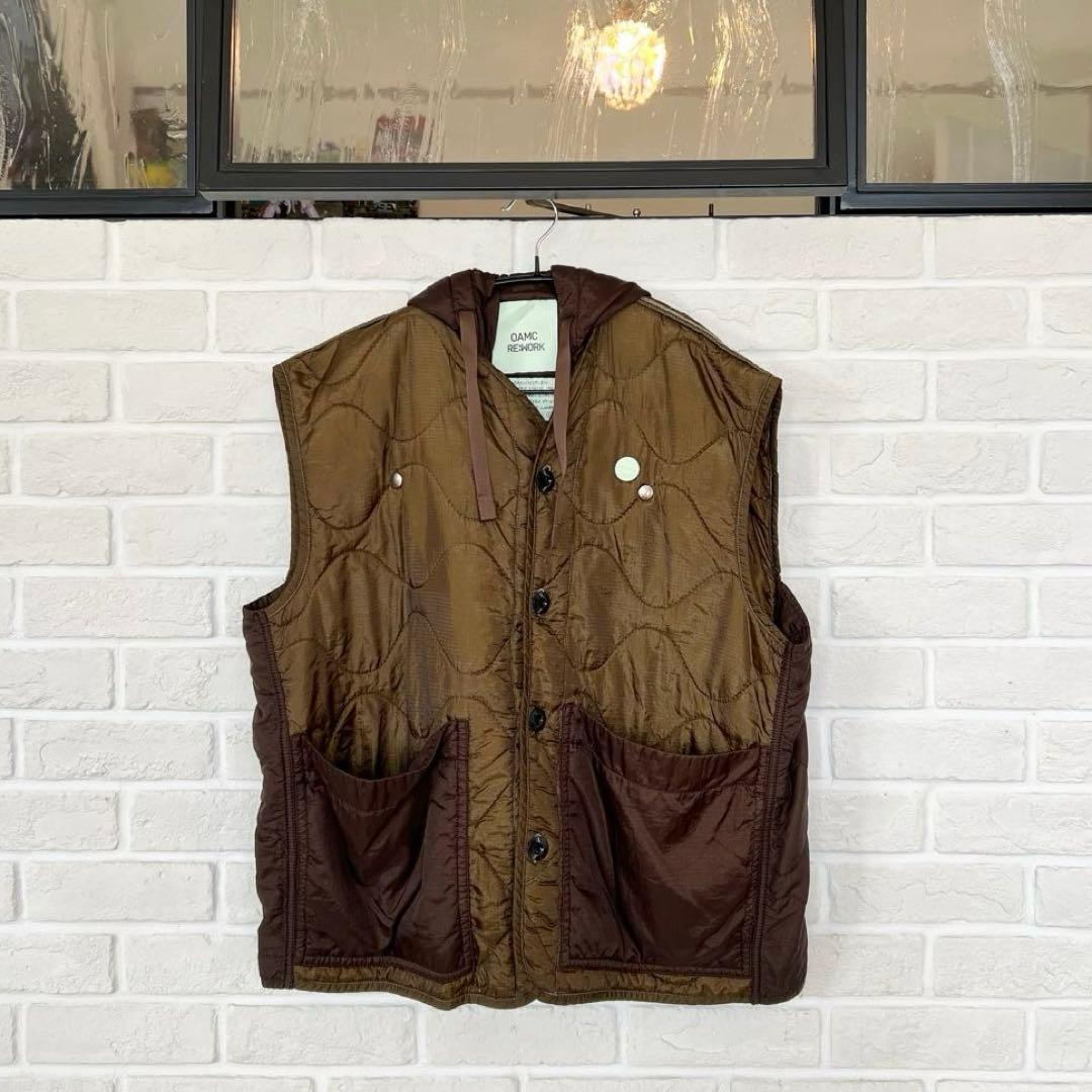 OAMC オーエーエムシー Re:WORKベスト OAMC - OAMC Re:Work キルティング ライナー ベスト リメイク 再構築の