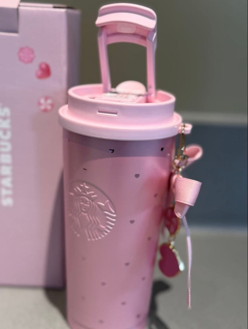 中国限定 スターバックス ステンレスタンブラー バレンタイン チャーム