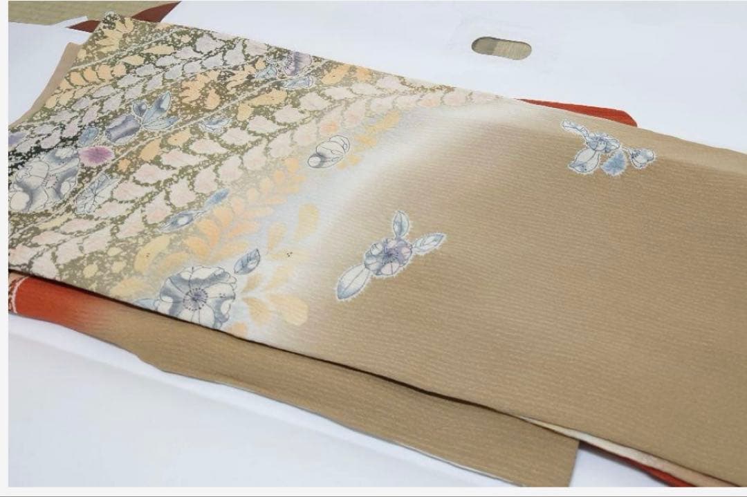 RIKAN様 辻が花 訪問着 トールサイズ 落款 茶系 - メルカリ