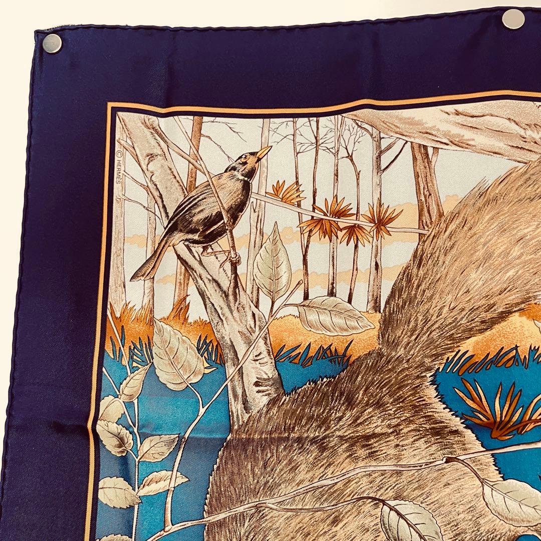 超美品 エルメス シルクスカーフ カレ90 森の狩猟 レア - メルカリ