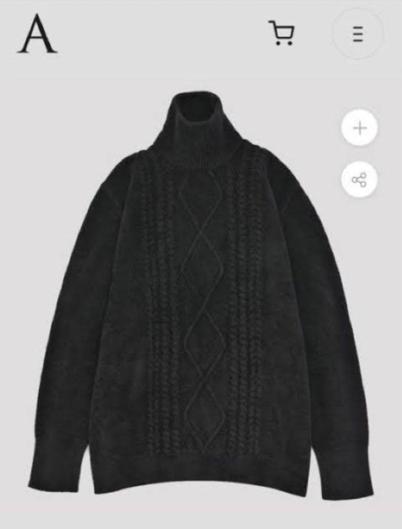 未使用タグ付き佐藤健ABYTS タートルネック黒 - メルカリ