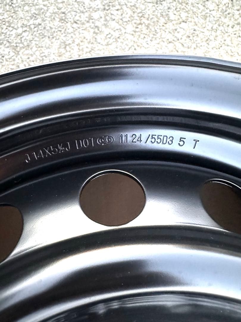 新車外し4本セット　ヤリス14インチ　5.5J