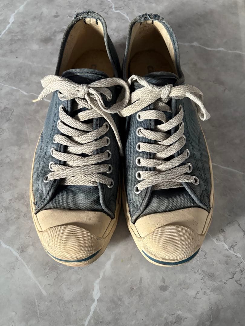 Converse Jack Purcell 青キャンバス USA製 ☆1990's・アメリカ製 -【VINTAGE】CONVERSE JACK PURCELL L