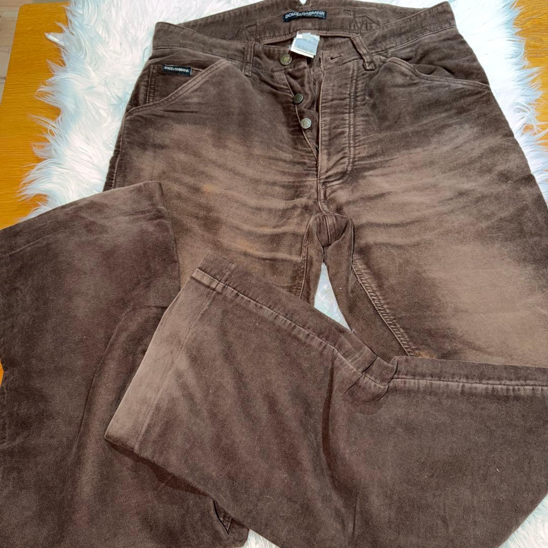 DOLCE & GABBANA ブラウンデニムパンツ 44 DOLCE&GABBANA（ドルチェ & ガッバーナ） ドルガバ DOLCE&GABBANA