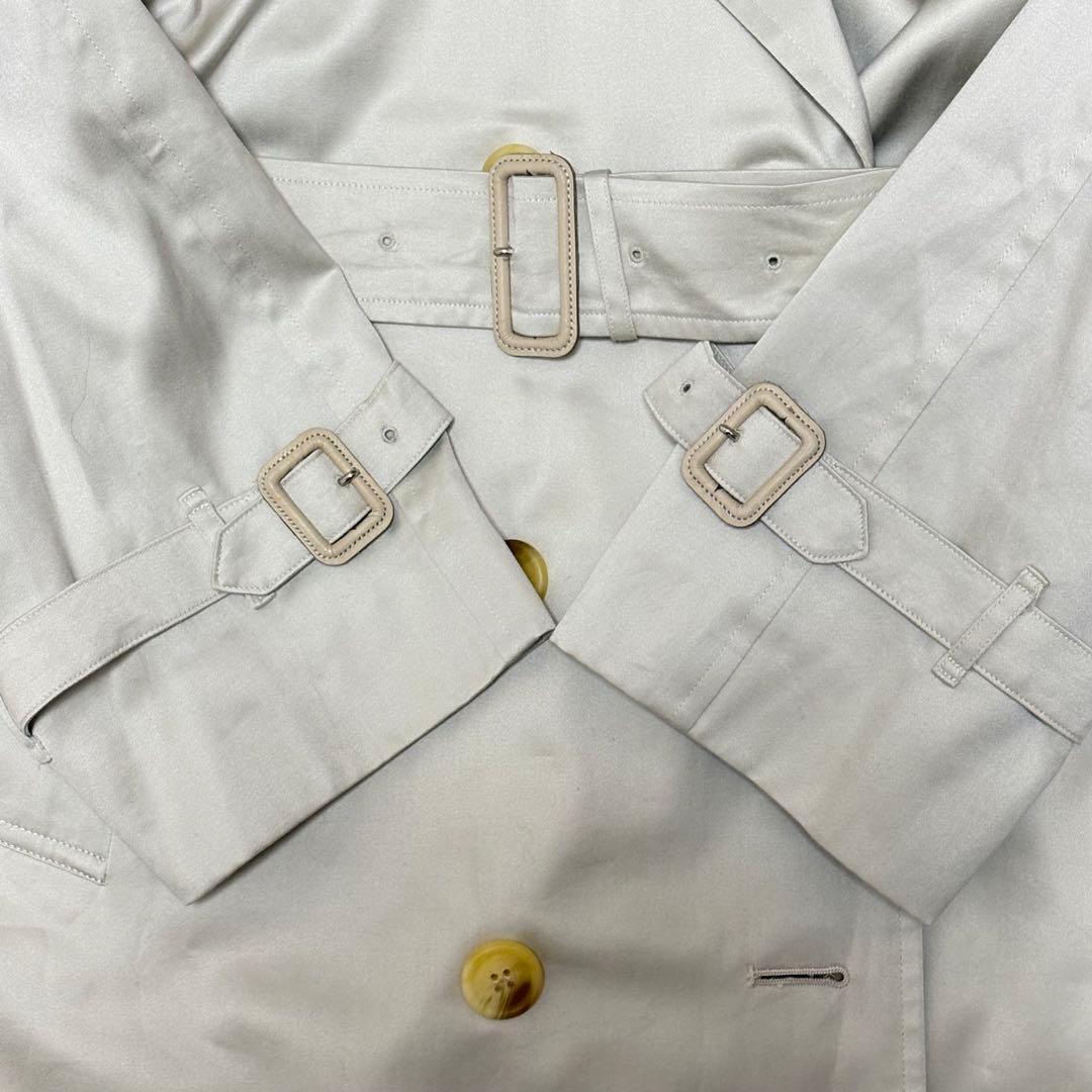 極美品☆バーバリー トレンチコート 90s 白タグ ノバチェック 玉虫色