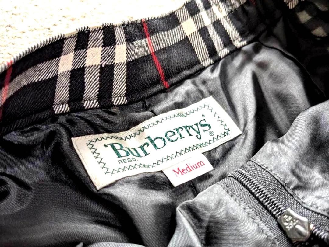 Burberrys 旧ロゴ ノバチェック ウール100% キュロットスカート M