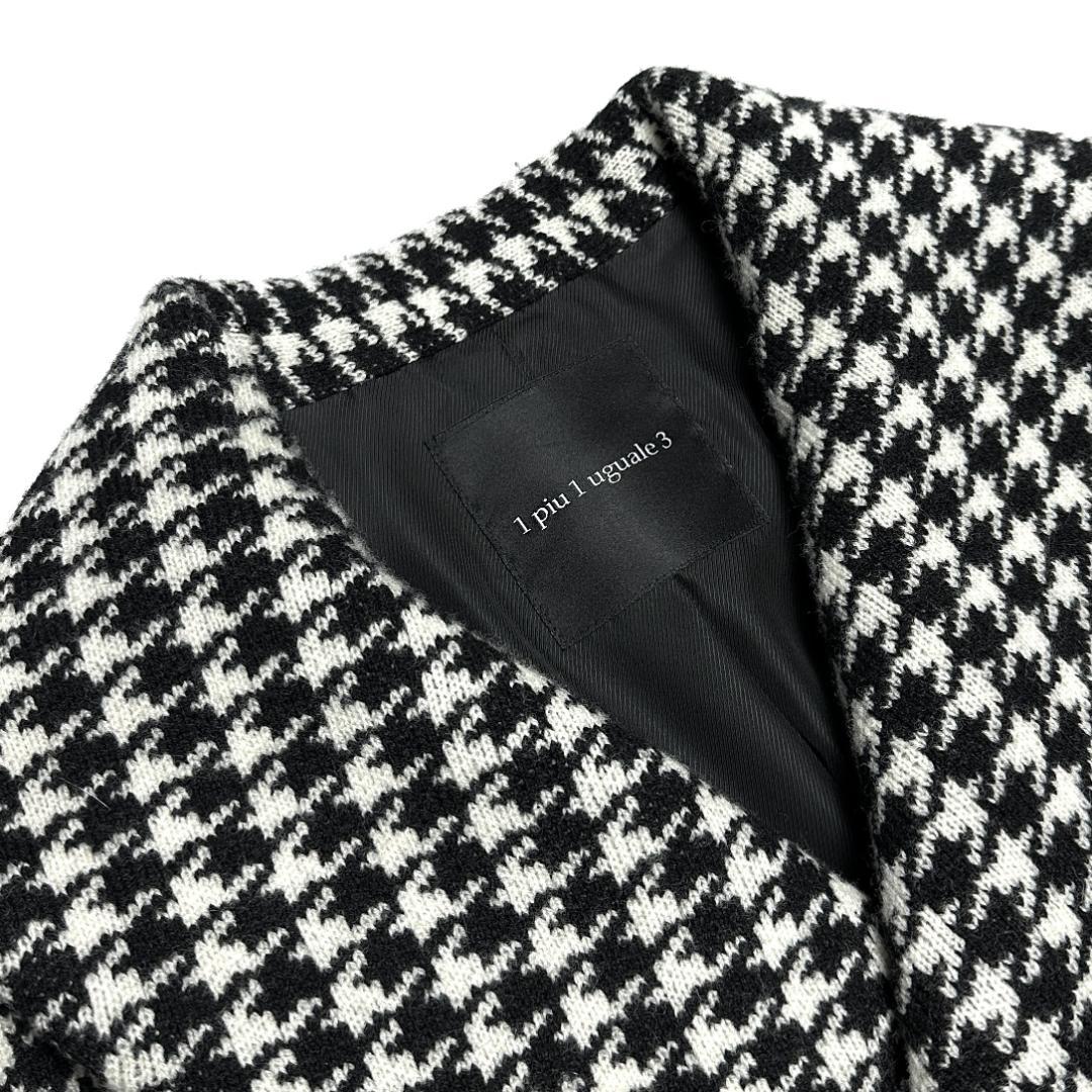 定価16.5万 1piu1uguale3 HOUNDSTOOTHショールコートⅦ - メルカリ