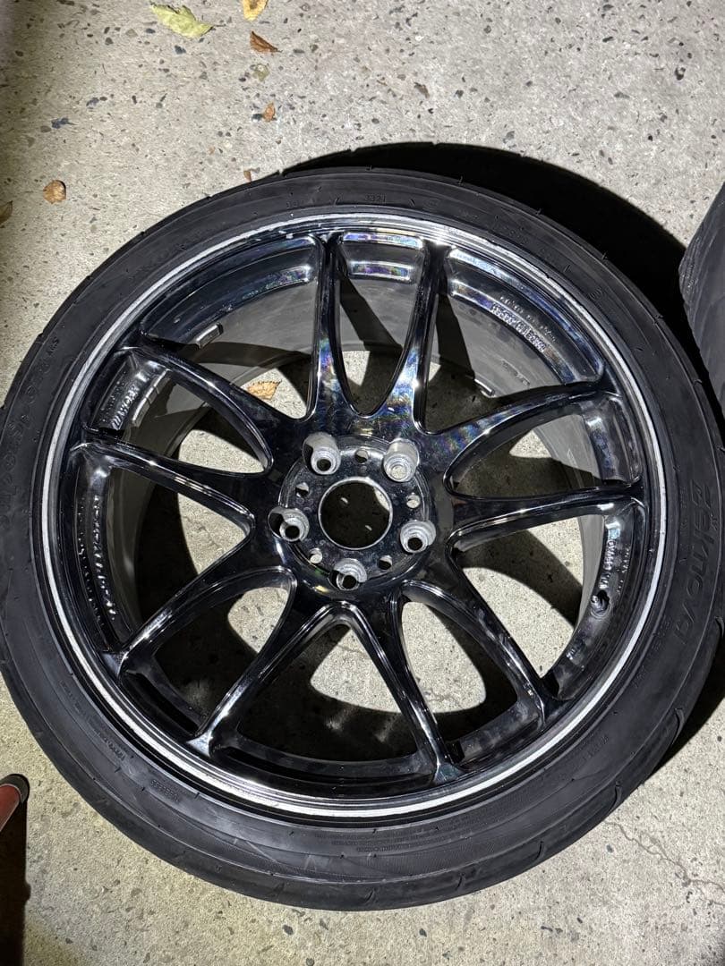 【希少】work emotion cr極メッキ18×9.5J +38 2本セット