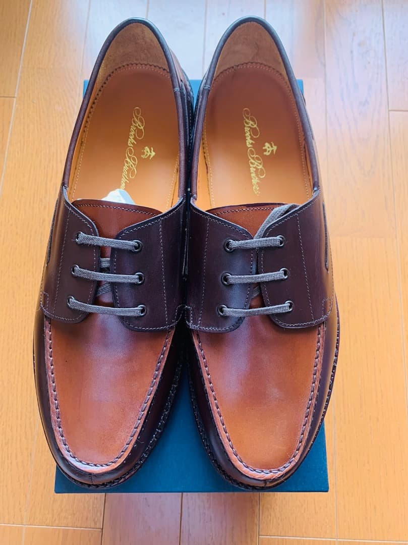 brooksbrothers コンビカラー デッキシューズ - メルカリ