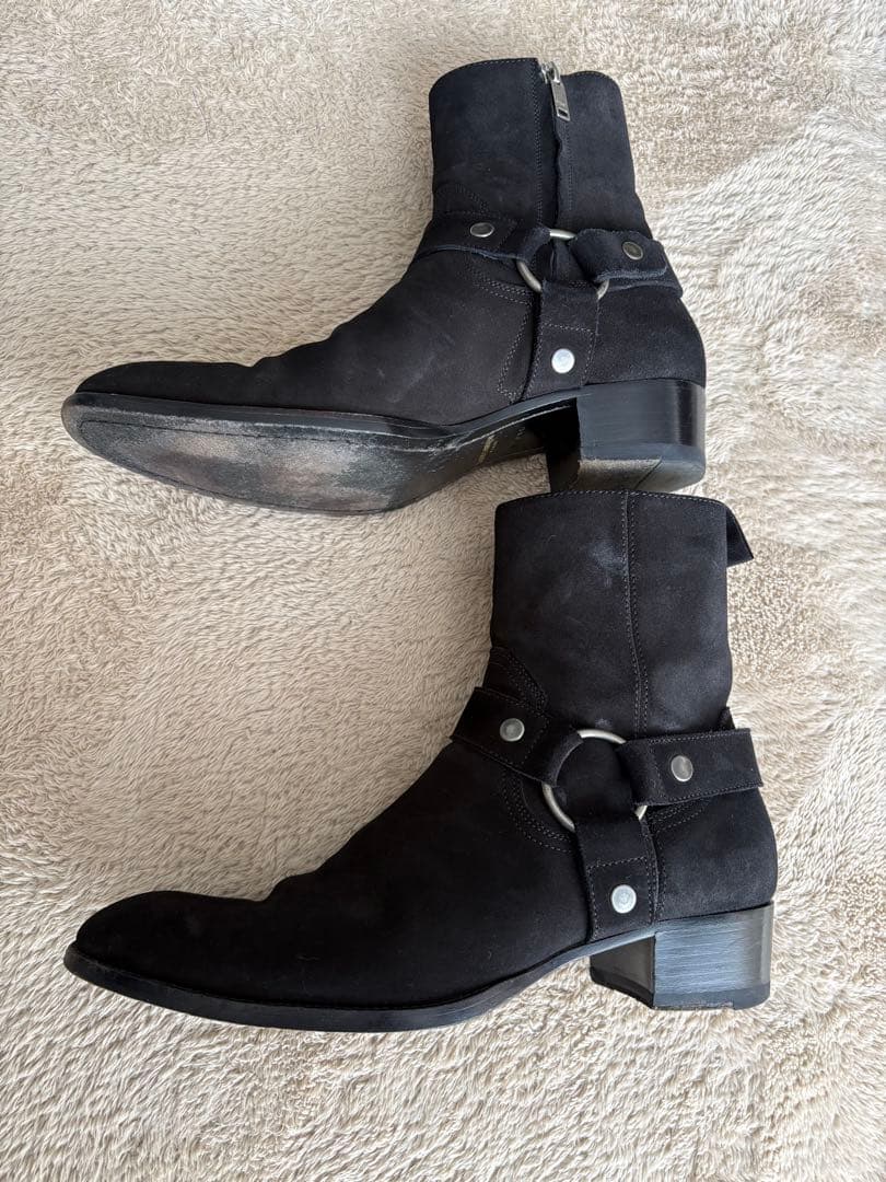 SAINT LAURENT 16AW エディ期 リングブーツ スウェード - メルカリ
