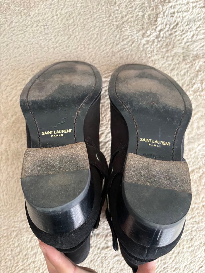 SAINT LAURENT 16AW エディ期 リングブーツ スウェード - メルカリ