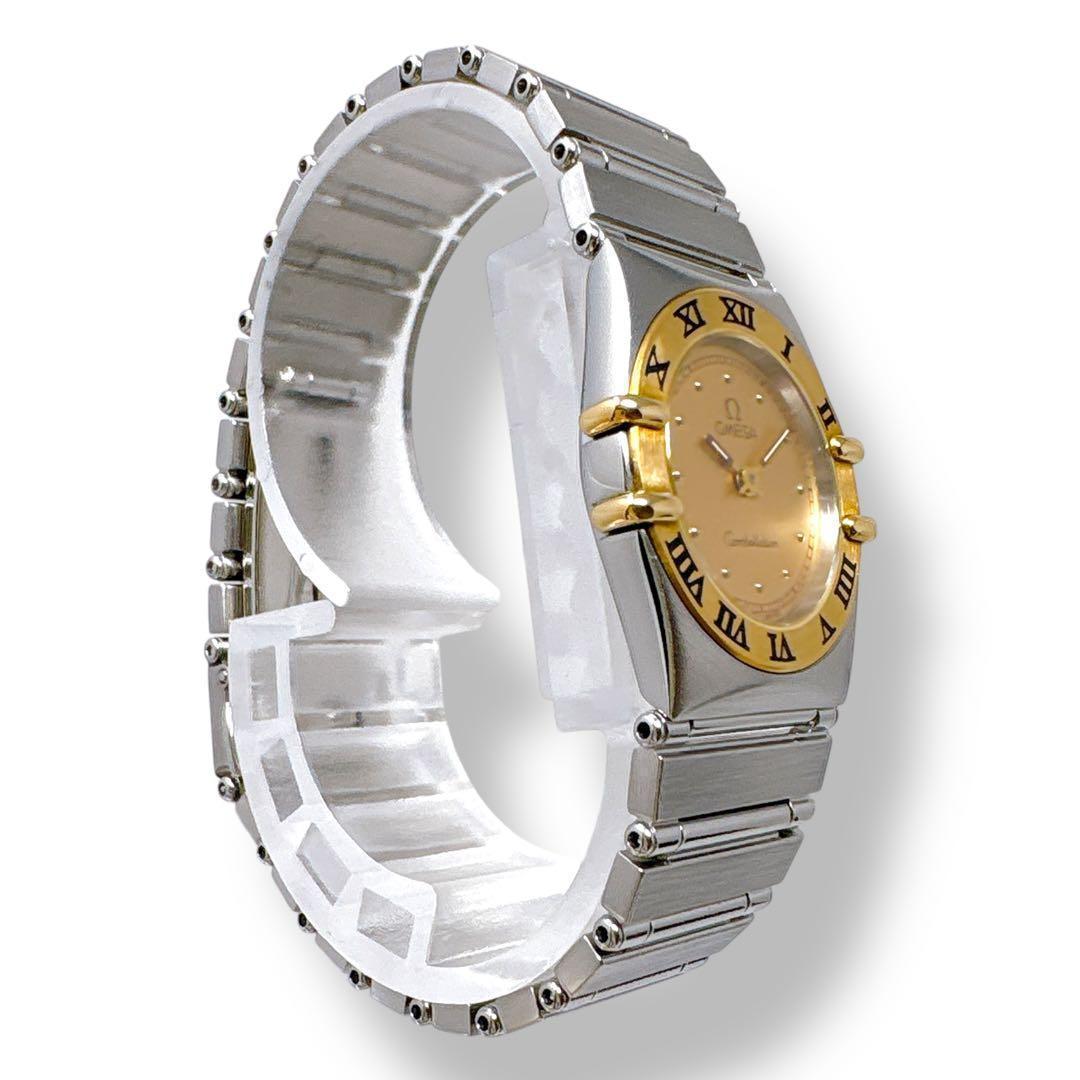 オメガ コンステレーション ミニ K18 コンビ レディース 腕時計 稼働