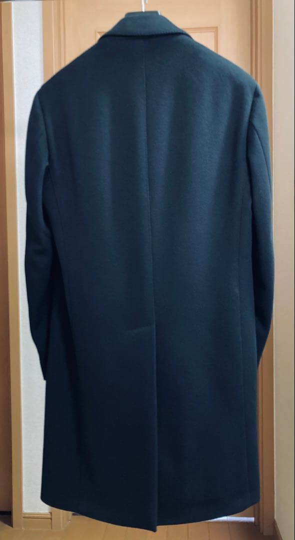 LARDINI チェスターコート サイズ44 黒 現行ラペルピン付き - メルカリ