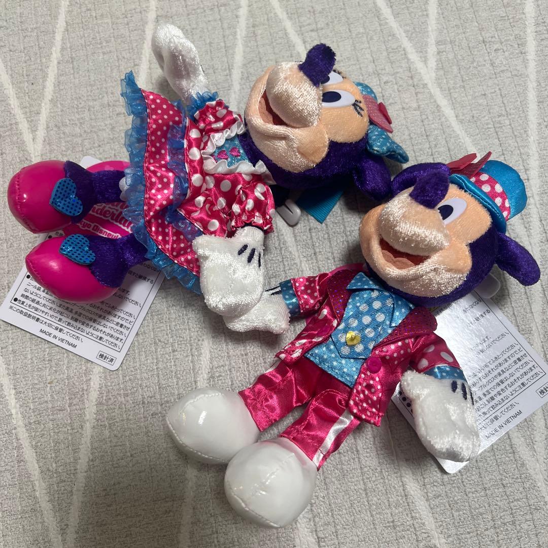 ディズニー パルパルーザ ミニー ミッキー ぬいぐるみバッジ ぬいば