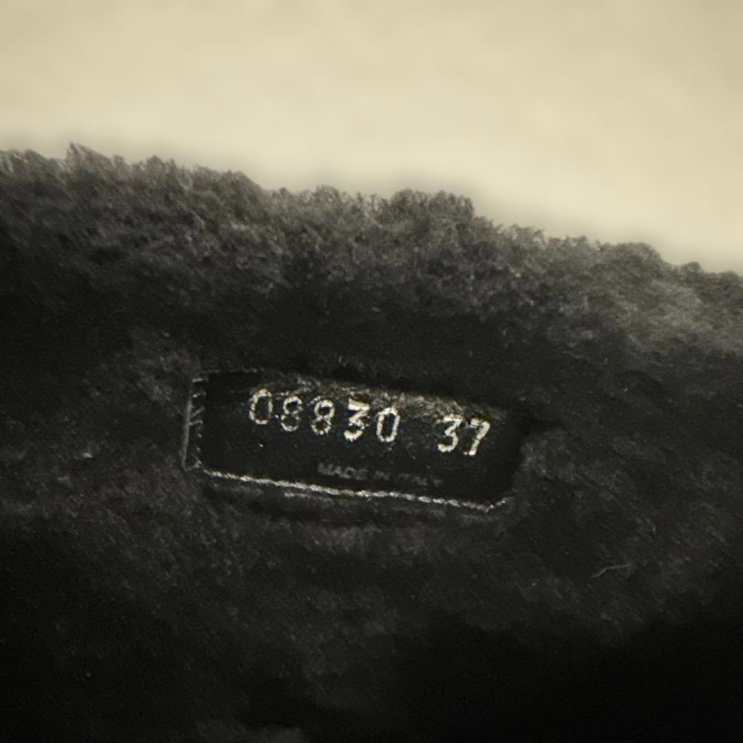 ミュウミュウ 黒いスエードロングブーツ ビジュー付き - メルカリ