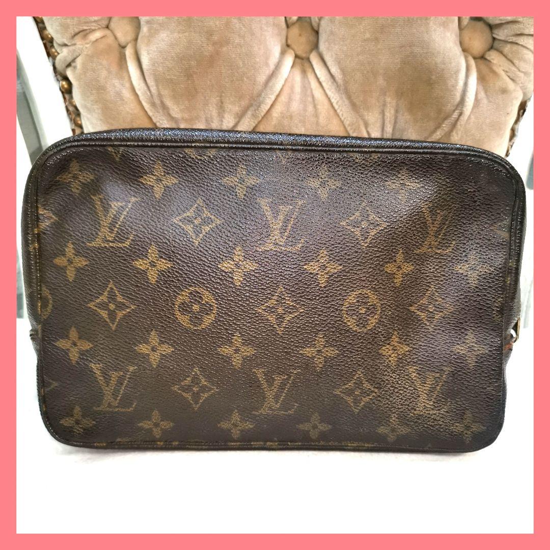 良品】ルイヴィトンLVモノグラムポーチ トゥルーストワレット23鑑定済