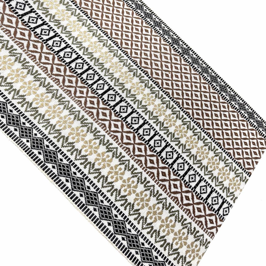 帯6824 ○高級 正絹 本場筑前博多織 松葉仕立て 全通 名古屋帯 - メルカリ