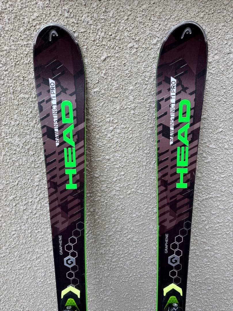 ⭐️値下げ HEAD INSTINCT PRO スキー 板 ブラック/グリーン - メルカリ