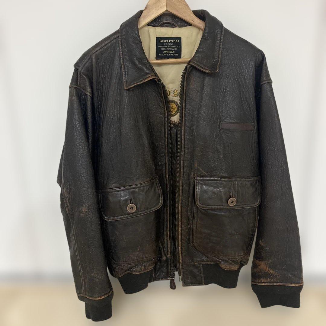 クリスマスセール❗️AVIREX フライトジャケット　 TYPE G-1 G-1 FLIGHT JACKET ANTIQUE LAMB / G-1 フライトジャケット