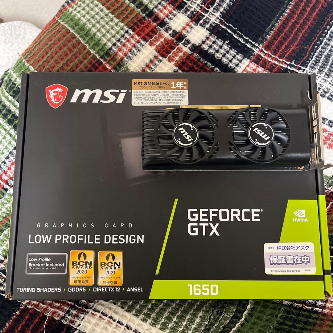 MSI GeForce GTX1650 4GT LPグラフィックボード Amazon | MSI G16504TPC GTX 1650 4GT LP DVI PCI Express 3.0 4GB