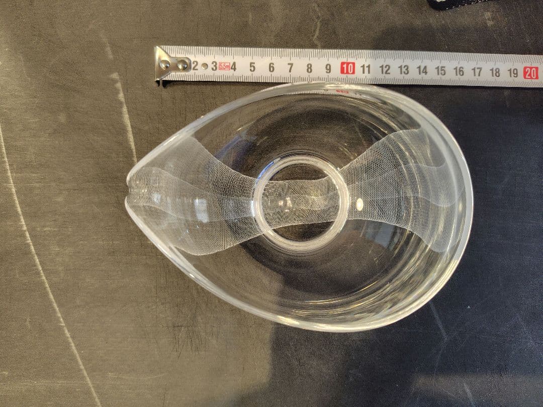 新品未使用　伊藤周作 ファイバーレース片口　卵型ガラスボウル