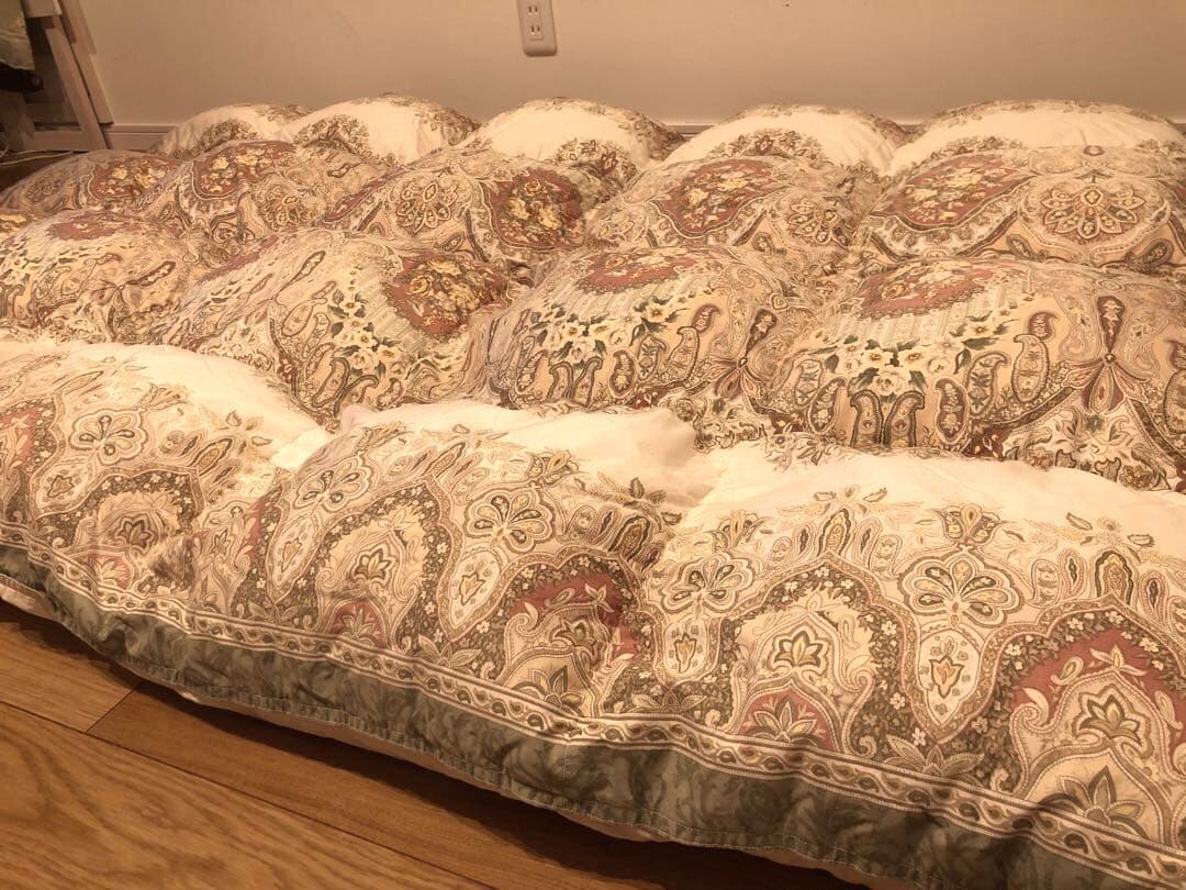 東京西川 ポーランドグースダウン90% クリーニング済 超長綿100% 1.4k