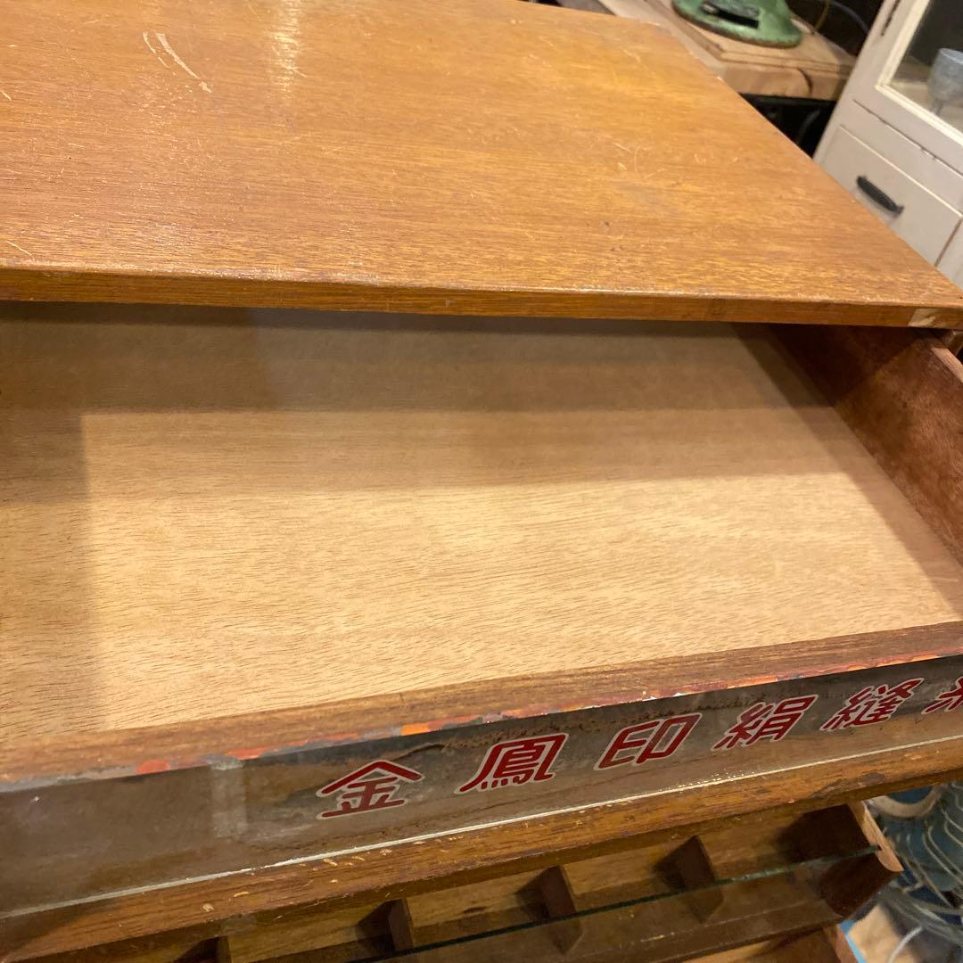 金鳳印絹縫糸 引き出し収納 レトロ