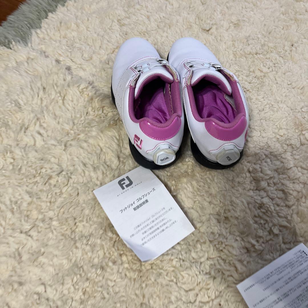 FootJoy ゴルフシューズ 女性用 ホワイト/ピンク - メルカリ
