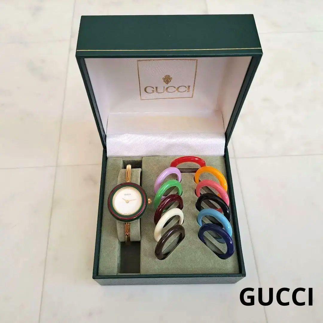 美品】GUCCI グッチ チェンジベゼル 12色 腕時計 電池交換済 - メルカリ