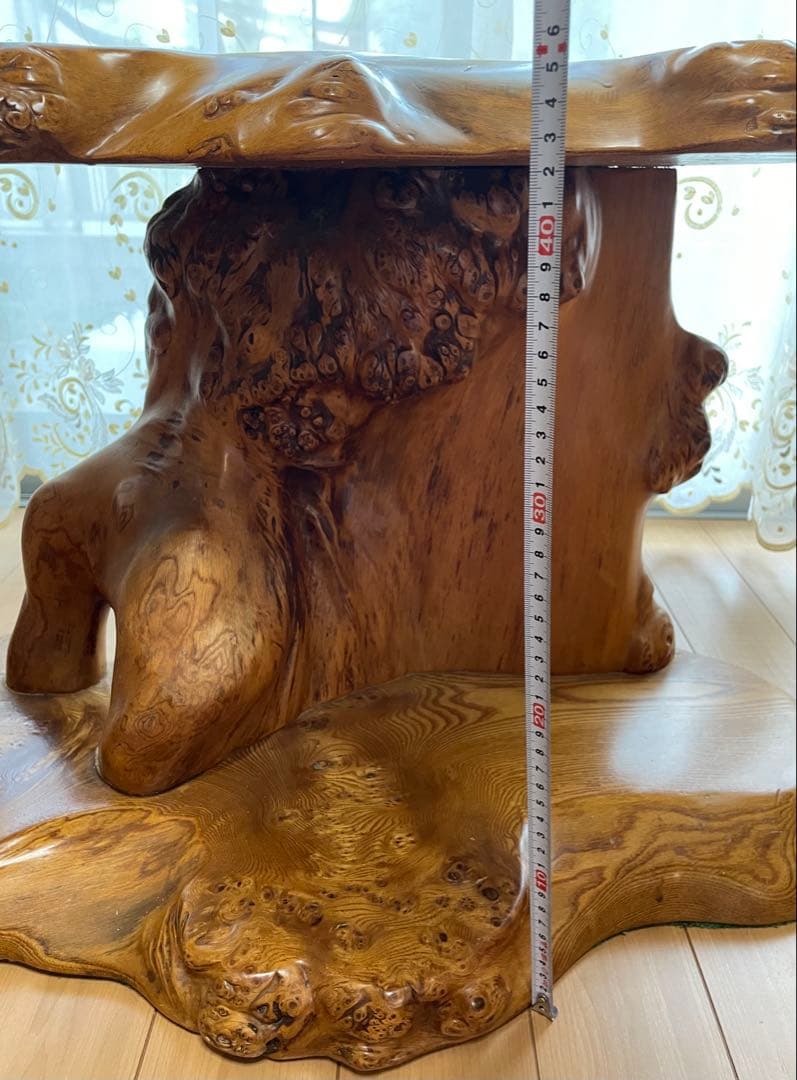 福岡引取り 幅65cm 一枚板 工芸品 テーブル 花台 飾り台 - メルカリ