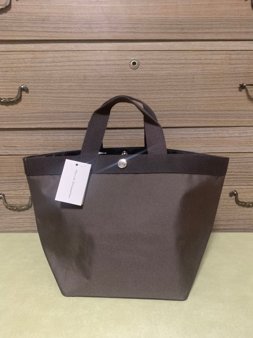 エルベシャプリエ 707c ノワール舟形 軽量トートバッグ M ブラウン