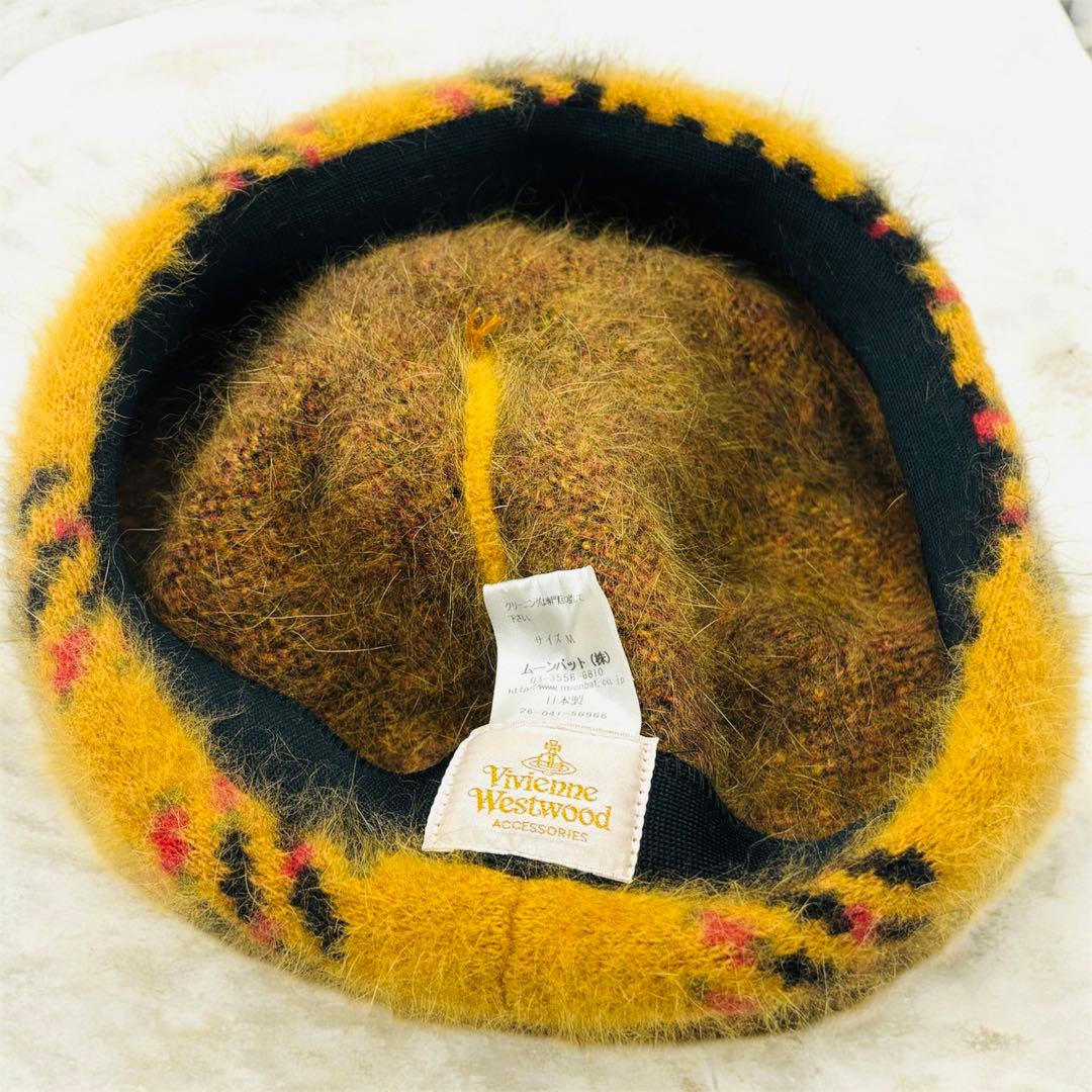 ✨️ Vivienne Westwood ベレー帽 アンゴラ 金具 ポンポン - 国内発送