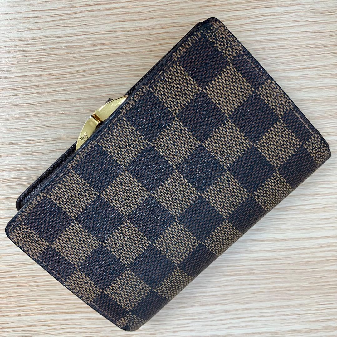 《美品》 ルイヴィトン ダミエ ポルトモネ ビエ ヴィエノワ がま口 財布