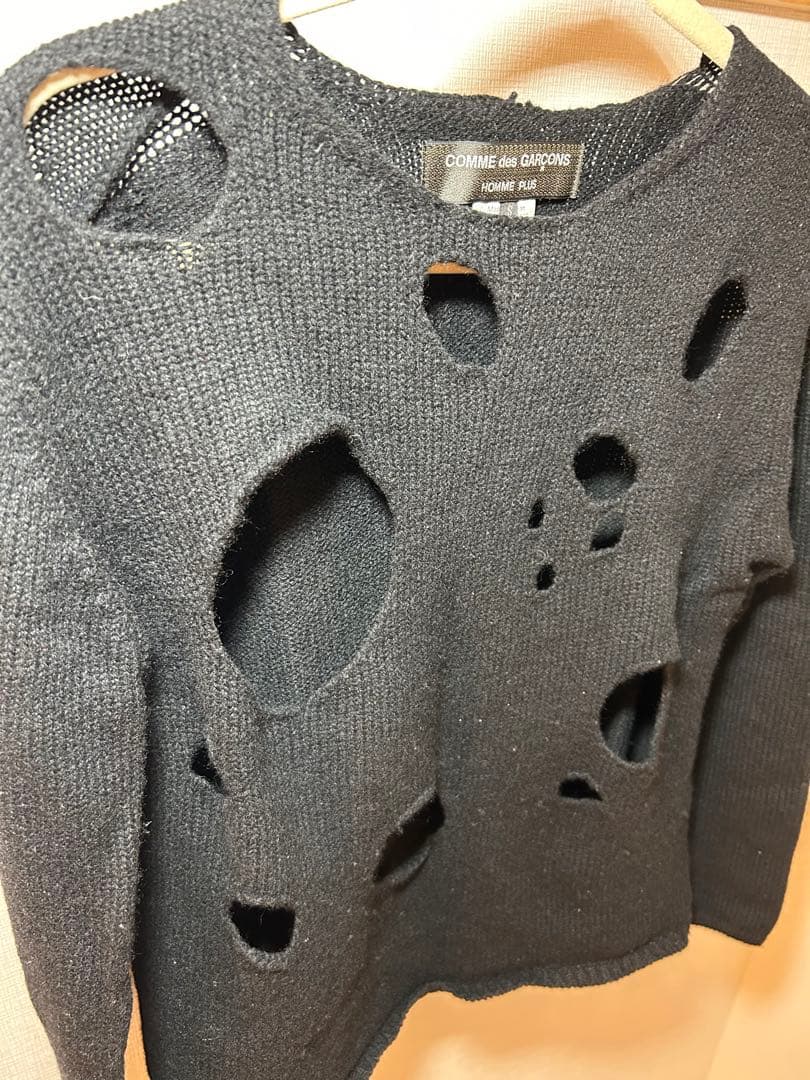 COMME des GARCONS HOMME PLUS ニット穴あき14AW - メルカリ