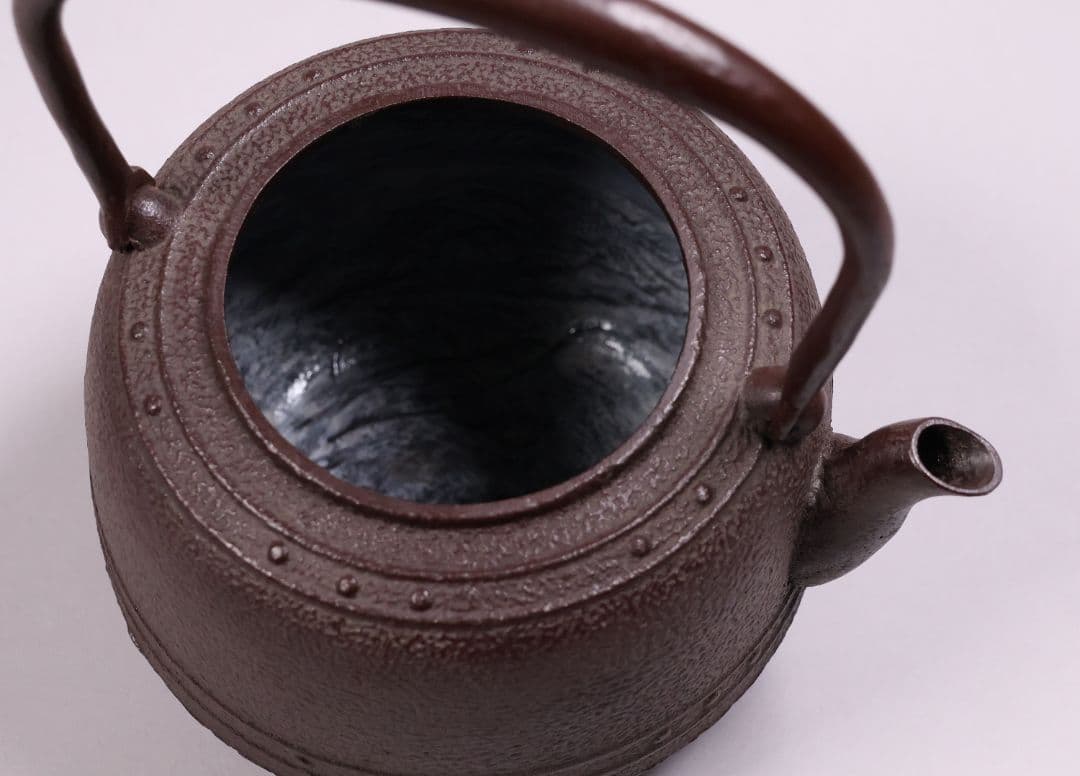 茶道具 釜師・佐藤清光 万代屋形 鉄瓶 共箱 萬代 湯沸 煎茶道具【MA527