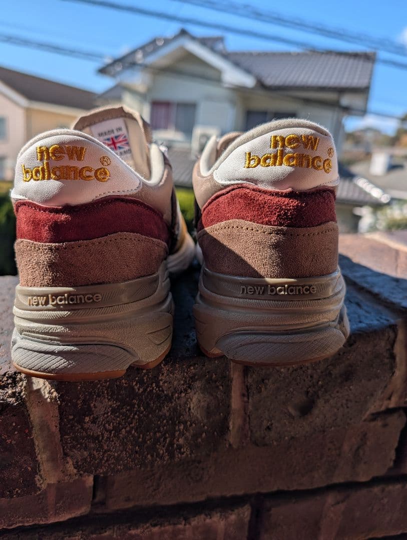 new balance 770.9 ブラウン/イエロー スニーカー、28.5cm