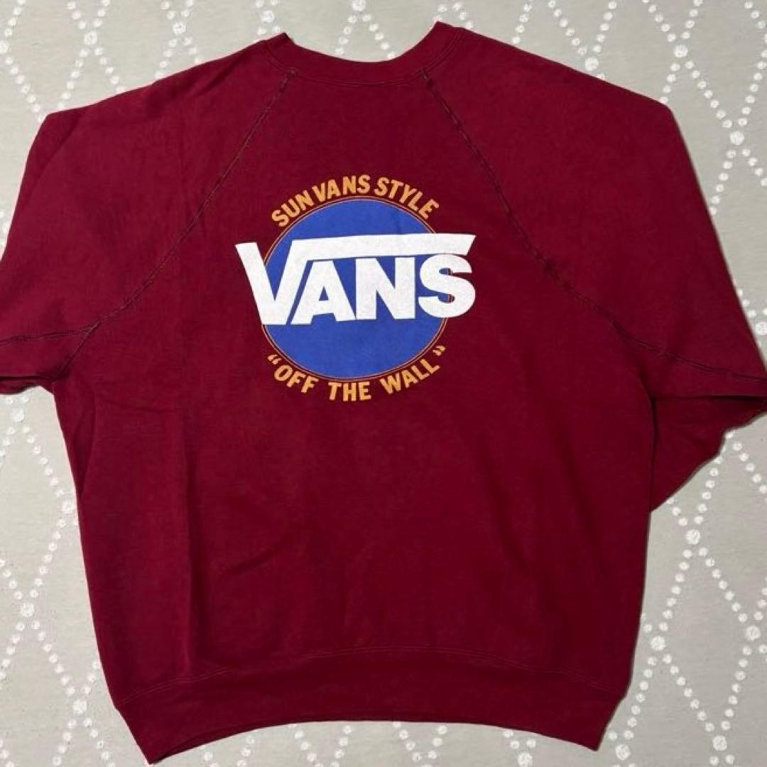 レア 80s VANS スウェット USA製 DISCUS バーガンディ L レア 80s VANS スウェット USA製 DISCUS バーガンディ L - メルカリ