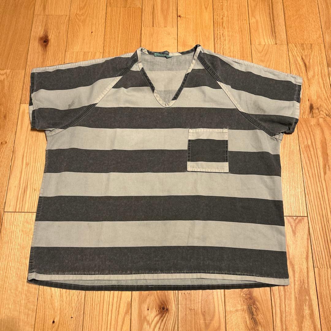 80s ビンテージプリズナーシャツprisoner jail 囚人服 2XL - メルカリ