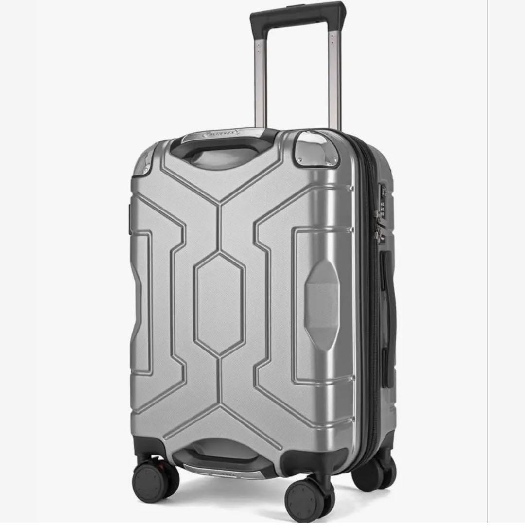 スーツケース キャリーケース 機内持ち込み可能 シルバー Lサイズ ベルト付き Siffler（シフレ） 抗菌 スーツケース Lサイズ 大型 97L 拡張機能付き