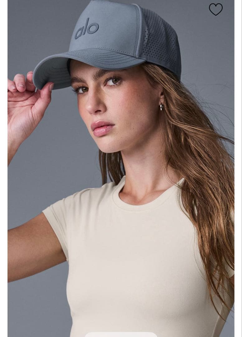 日本未販売 alo yoga メッシュデザイン キャップ cap アローヨガ