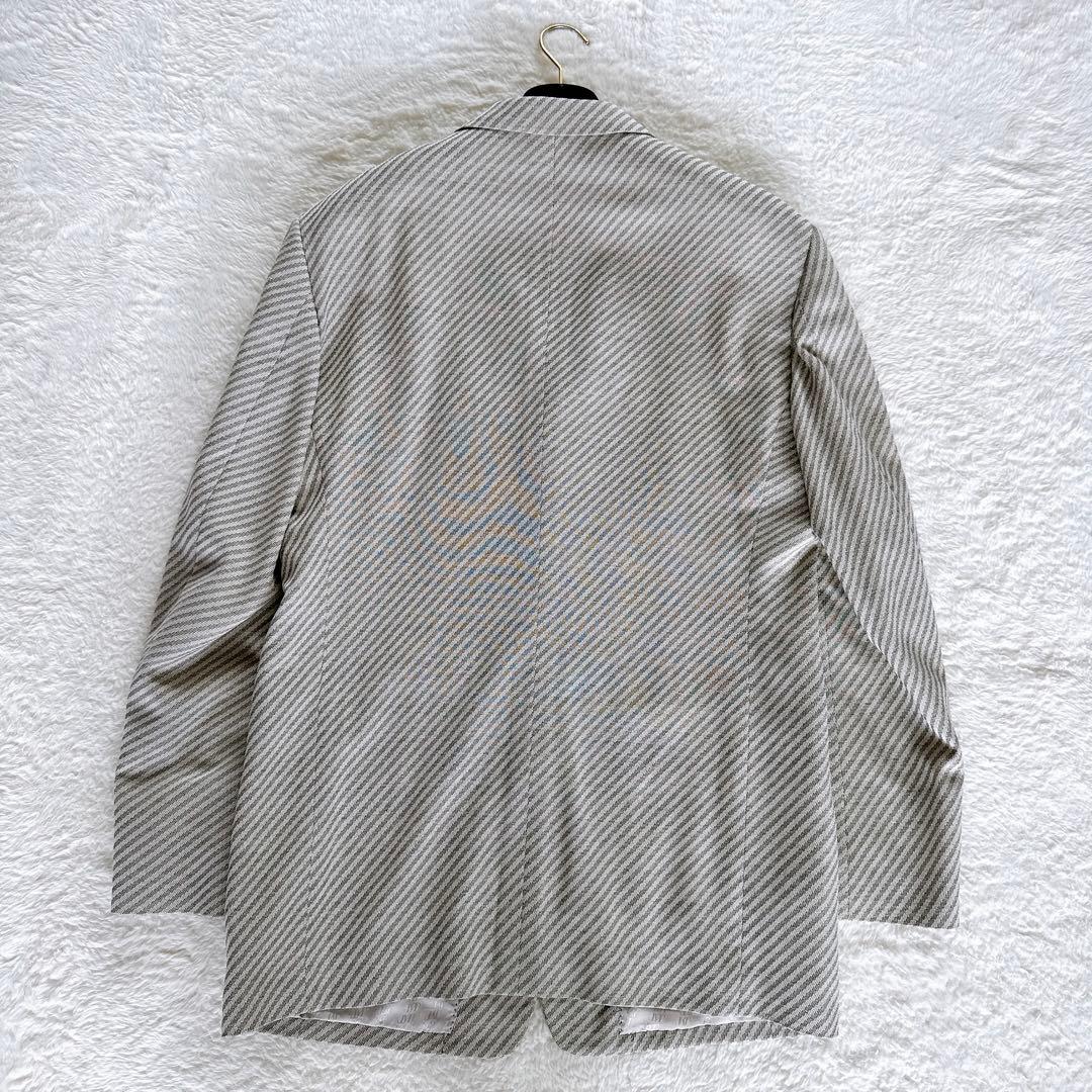 MEN'S TENORAS】3ピーススーツ グレーXL 毛絹混 希少マオカラー - メルカリ