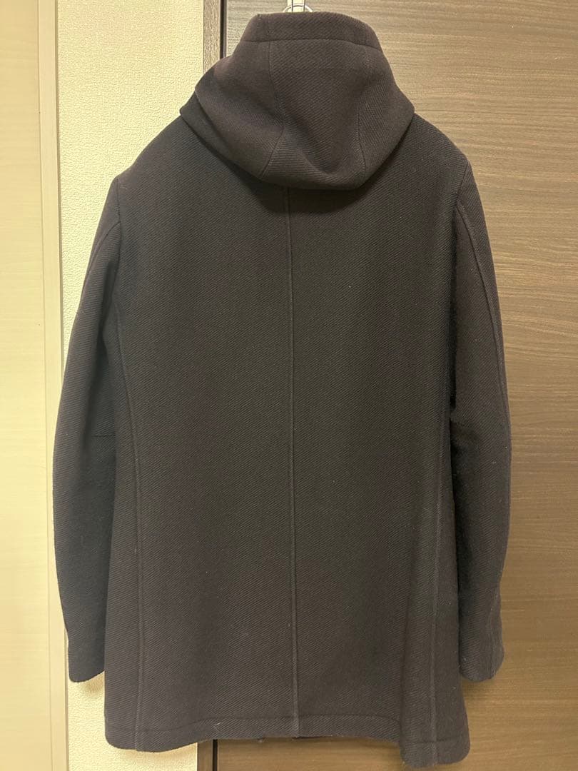 ほっこり様専用Herno ダッフルコート フード付き ダークネイビー