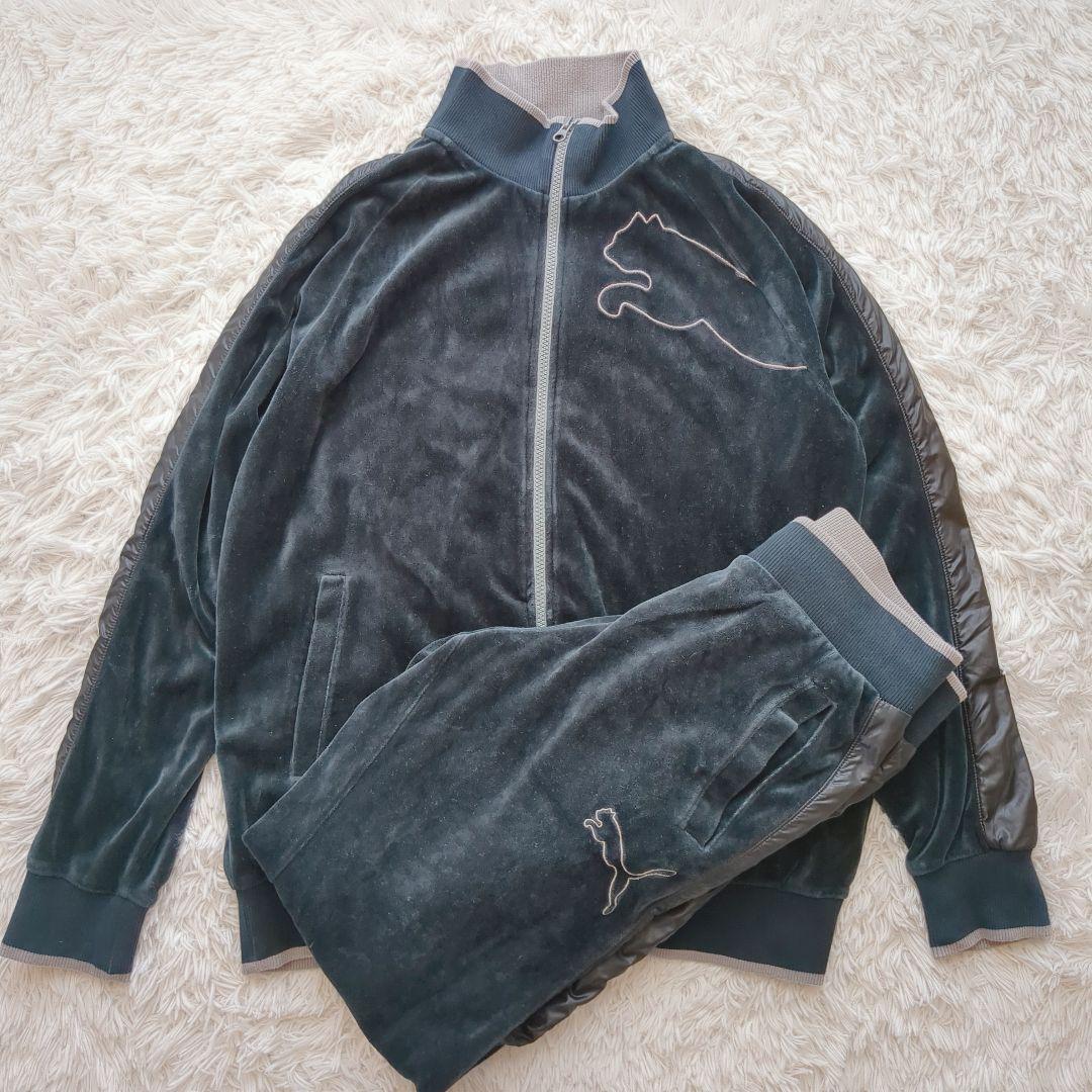 プーマ PUMA ベロア セットアップ ジャージ 00s archive Y2K - メルカリ