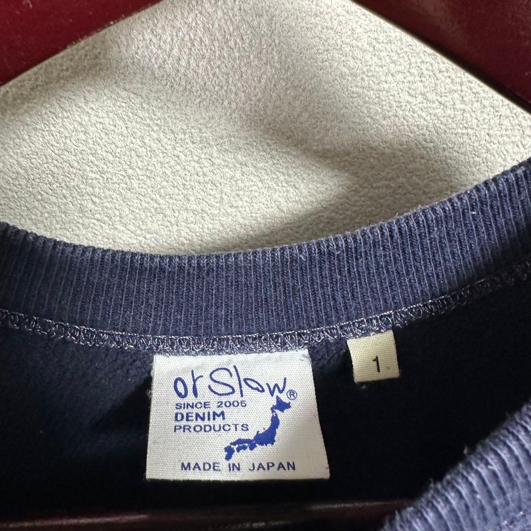 orSlow reverse weave リバースウィーブ スウェット ネイビー - メルカリ