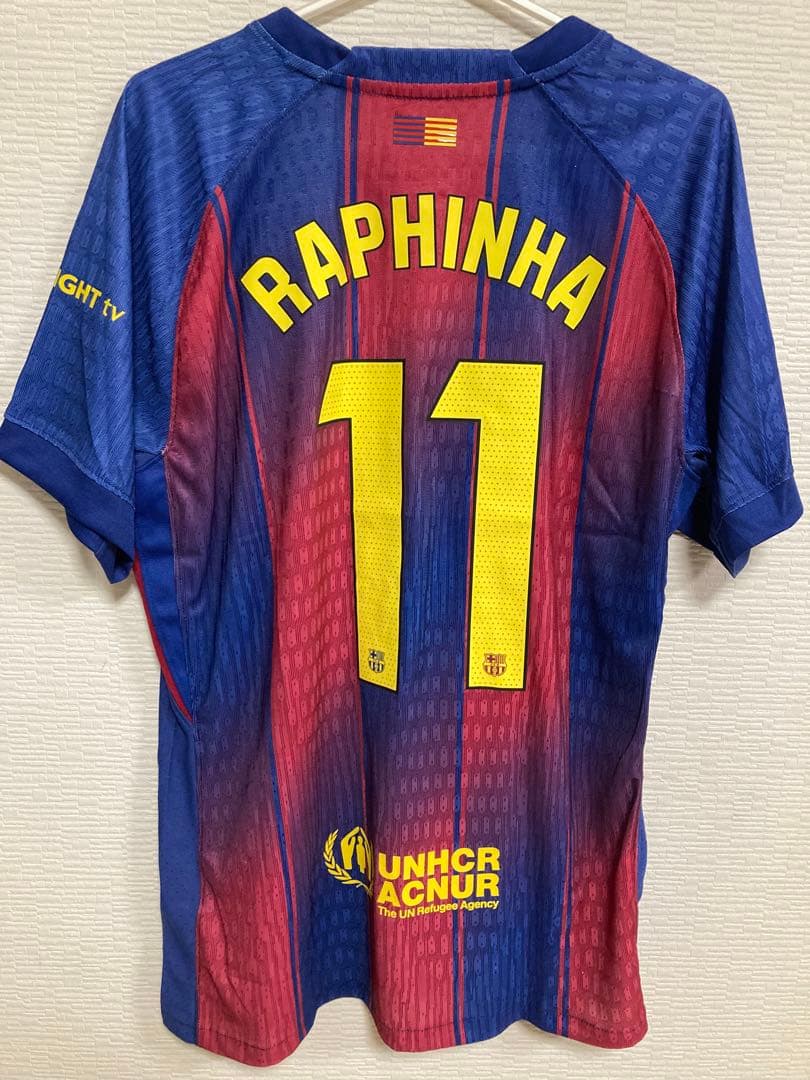 25-26 バルセロナ ラフィーニャ ユニフォーム（H） NIKE FCバルセロナ 25/26 ユニフォーム ホーム 半袖 レプリカ #11